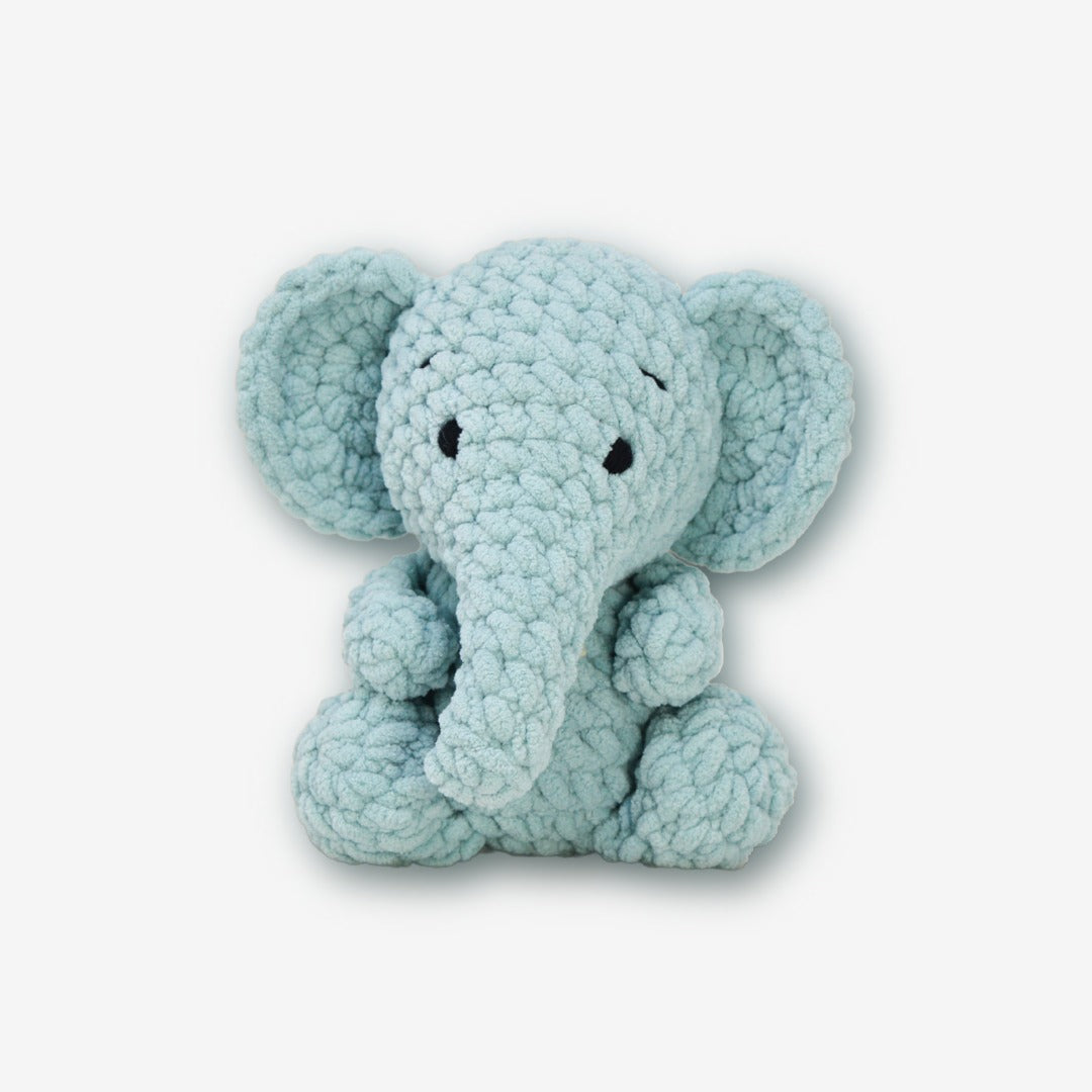 Knitty Critters - Yarnimals - Elliot The Elephant | DIY Amigurumi Crochet Kit