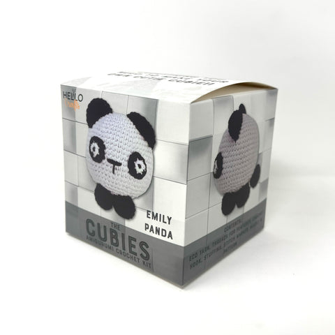 Knitty Critters - Cubies - Emily Panda | DIY Amigurumi Crochet Kit