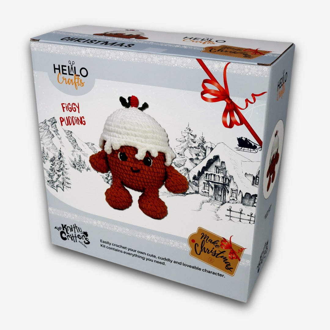 Knitty Critters - Make Christmas - Figgy Pudding | DIY Amigurumi Crochet Kit