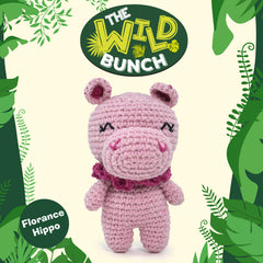 Knitty Critters - Wild Bunch - Florance Hippo | DIY Amigurumi Crochet Kit