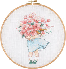 Counted Cross Stitch Hoop Kit - E2609 - Flower Bouquet