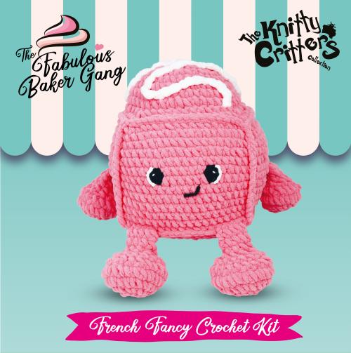 Knitty Critters – The Fabulous Baker Gang II – Fondant Fancy | DIY Amigurumi Crochet Kit