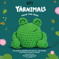 Knitty Critters - Yarnimals - Fran The Frog | DIY Amigurumi Crochet Kit
