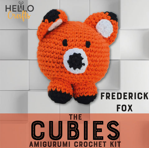 Knitty Critters - Cubies - Frederick Fox | DIY Amigurumi Crochet Kit