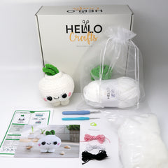 Hello Artisan Box - Gary Garlic - Crochet kit gift box