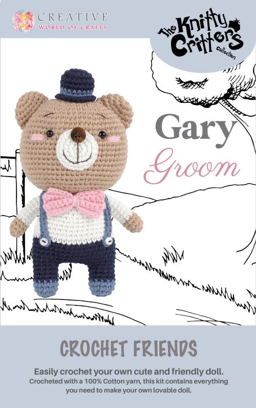 Knitty Critters - Wedding Bears - Gary Groom | DIY Amigurumi Crochet Kit