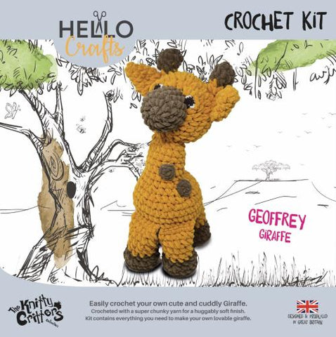 Knitty Critters - Main Collection - Geoffrey Giraffe | DIY Amigurumi Crochet Kit