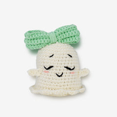 Knitty Critters - Happyween - Ghost With Bow | DIY Amigurumi Crochet Kit