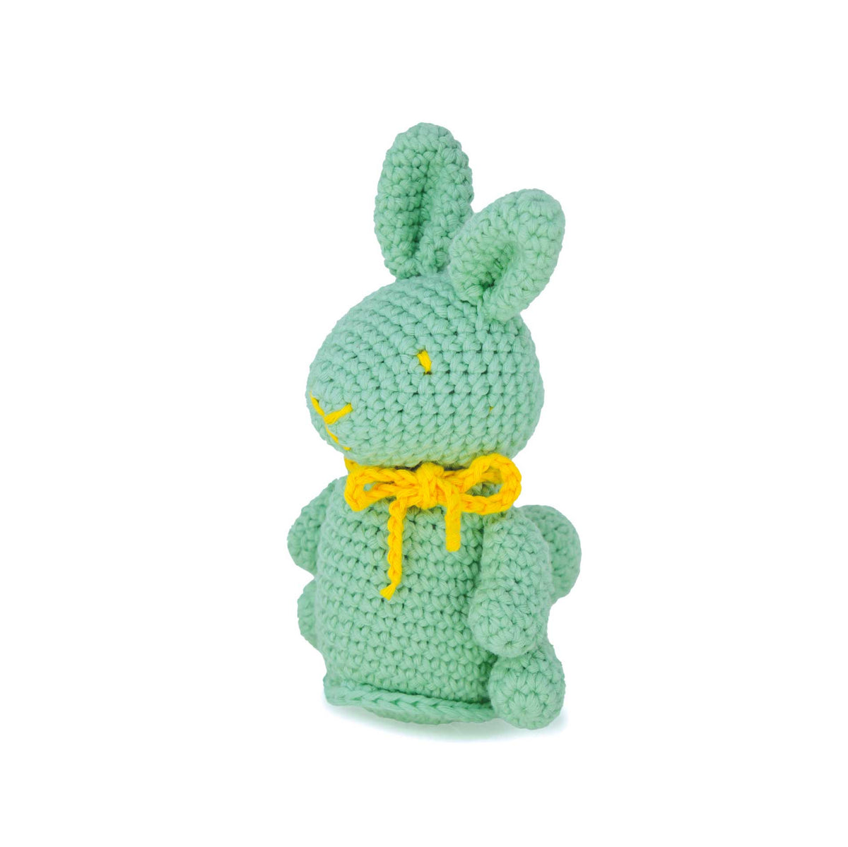 Knitty Critters - Easter - Yellow/Green Chocolate Bunny | DIY Amigurumi Crochet Kit