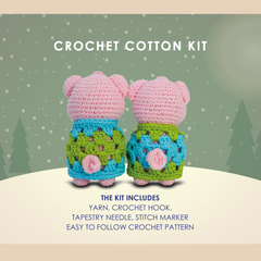 Knitty Critters - Pigs In Blanket - Poppy & Percy | DIY Amigurumi Crochet Kit