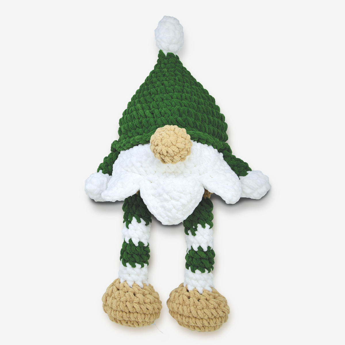 Knitty Critters - Baby Christmas - Jangle The Gnome | DIY Amigurumi Crochet Kit