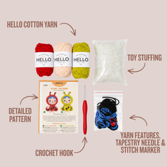 Knitty Critters - Double Trouble - Rosie Ladybird