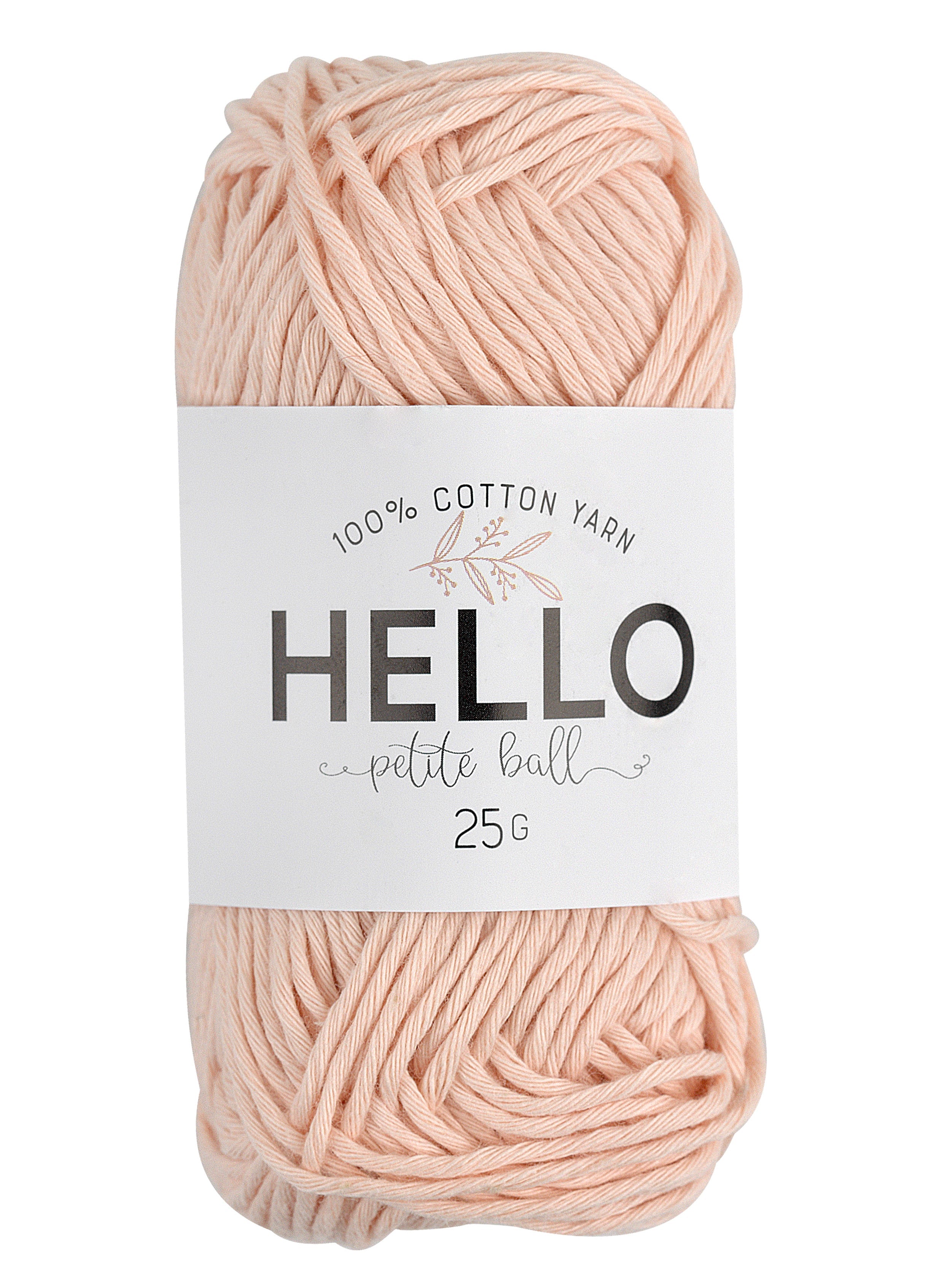 Hello Cotton Yarn - 25g Ball | 100% Cotton Multiple Colours Available