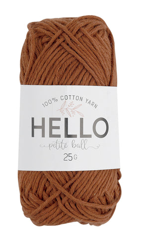 Hello Cotton Yarn - 25g Ball | 100% Cotton Multiple Colours Available