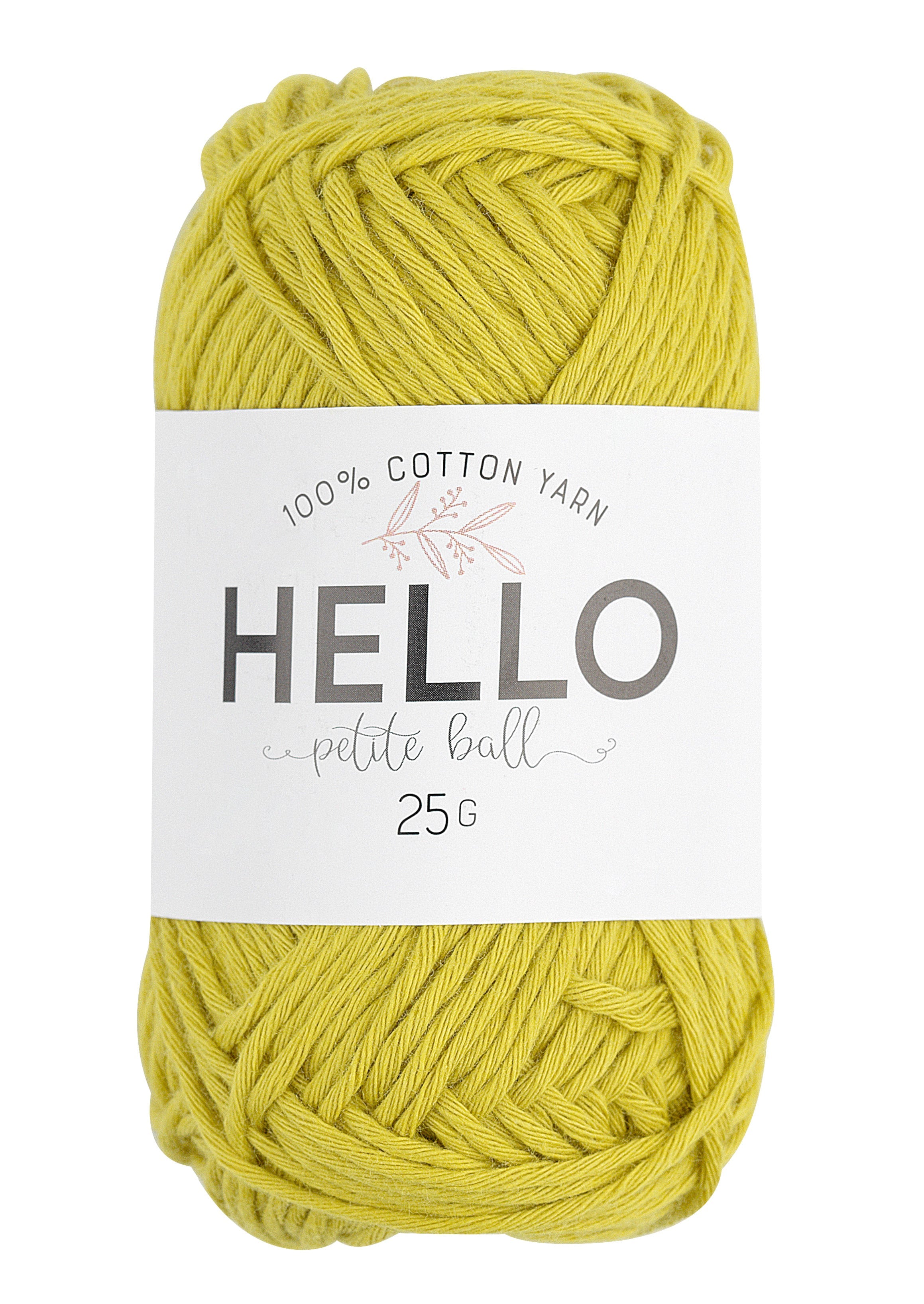 Hello Cotton Yarn - 25g Ball | 100% Cotton Multiple Colours Available