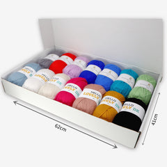 Hello Crafts DK Colour Burst Box - 1.4kg Assorted DK Yarn