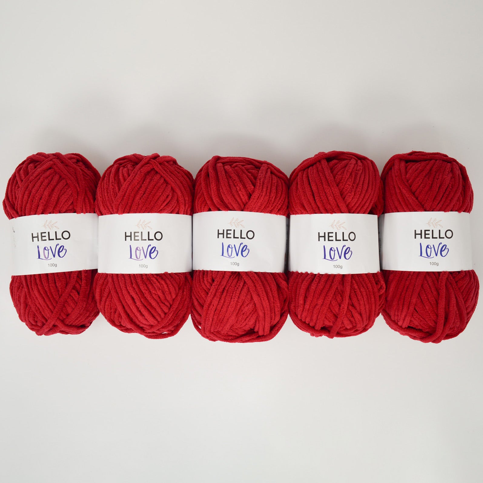 Pack of 5 x 100g Hello Love Super Chunky Yarn – Multiple Colour Choices