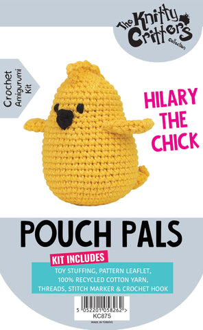 Knitty Critters - Pouch Pals II - Hilary The Chick | DIY Amigurumi Crochet Kit