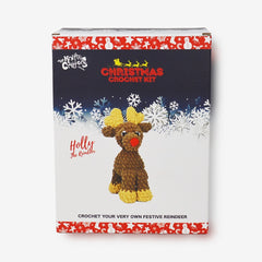 Knitty Critters - Baby Christmas - Holly Reindeer | DIY Amigurumi Crochet Kit