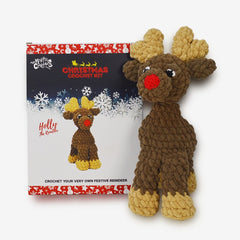 Knitty Critters - Baby Christmas - Holly Reindeer | DIY Amigurumi Crochet Kit