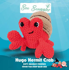 Knitty Critters - Sea Snuggles - Hugo Hermit Crab | DIY Amigurumi Crochet Kit