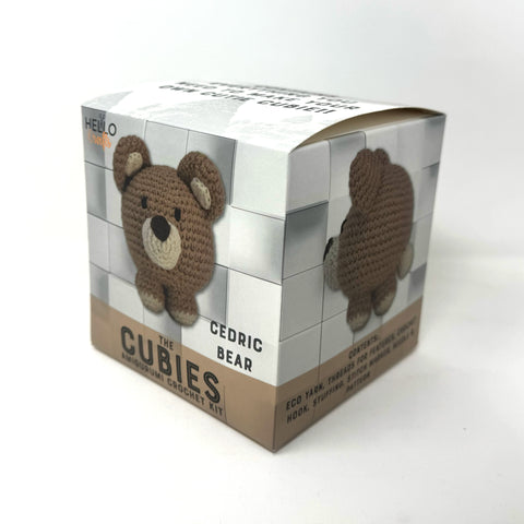 Knitty Critters - Cubies - Cedric Bear | DIY Amigurumi Crochet Kit