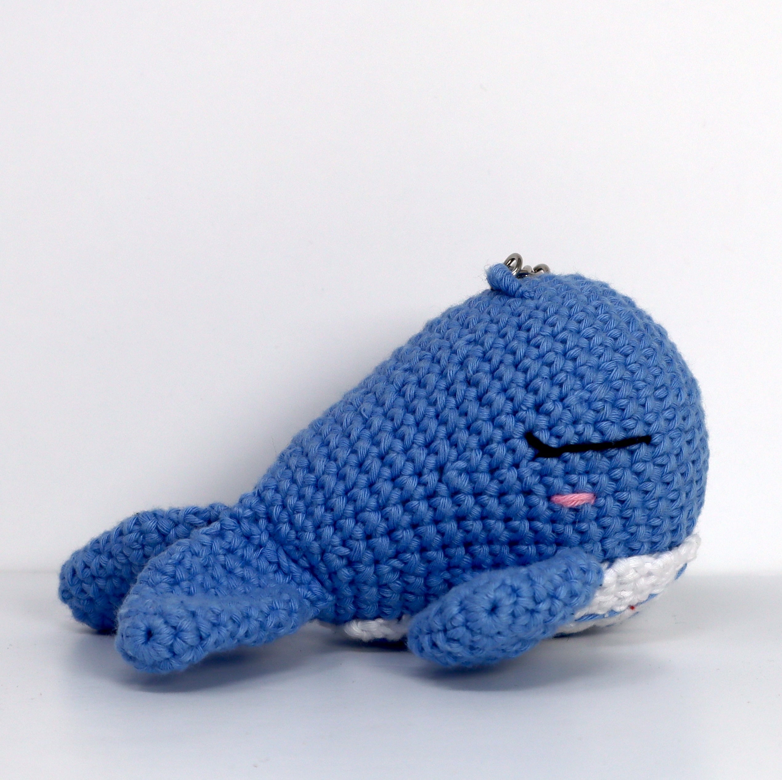 Knitty Critters - Sealife Keyrings - Whale | DIY Amigurumi Crochet Kit