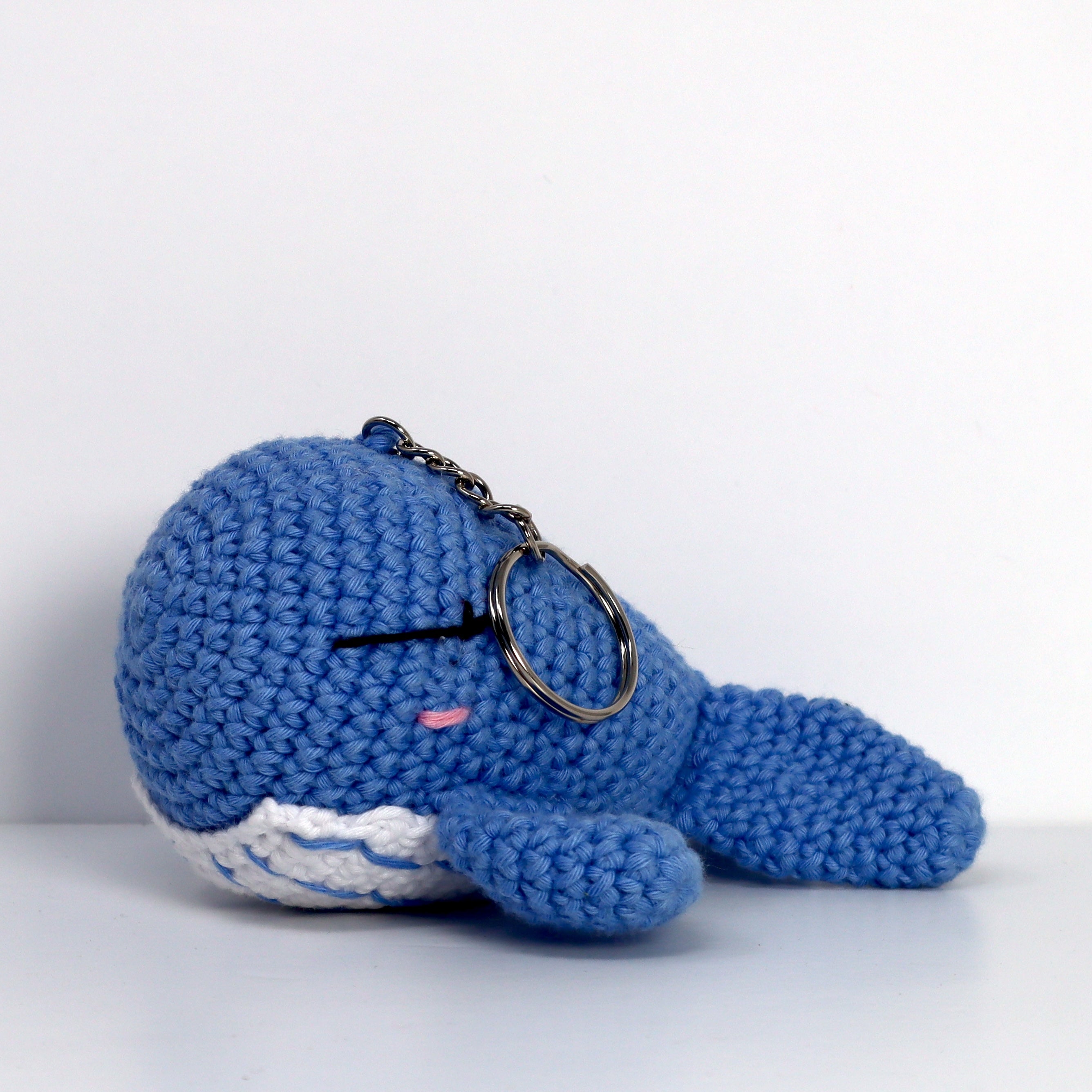 Knitty Critters - Sealife Keyrings - Whale | DIY Amigurumi Crochet Kit