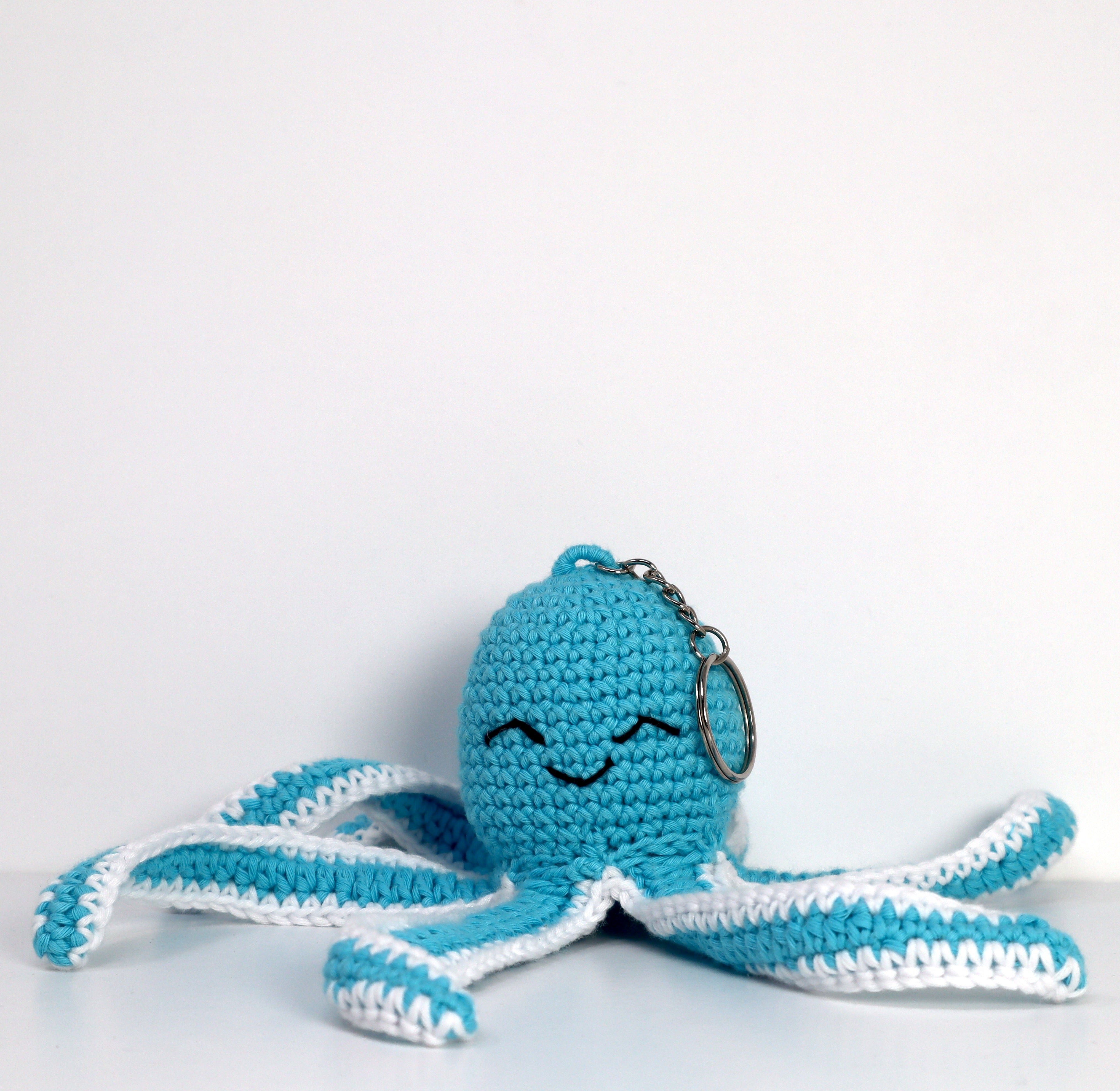 Knitty Critters - Sealife Keyrings - Octopus | DIY Amigurumi Crochet Kit