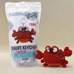 Knitty Critters - Sealife Keyrings - Crab | DIY Amigurumi Crochet Kit