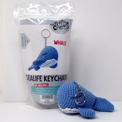 Knitty Critters - Sealife Keyrings - Whale | DIY Amigurumi Crochet Kit