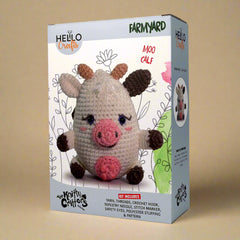 Knitty Critters - Farmyard - Moo Calf | DIY Amigurumi Crochet Kit