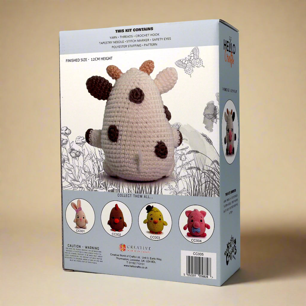 Knitty Critters - Farmyard - Moo Calf | DIY Amigurumi Crochet Kit