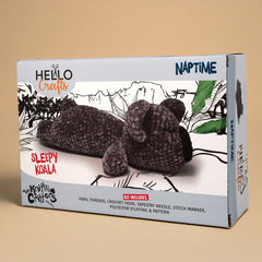 Knitty Critters - Naptime - Sleepy Koala | DIY Amigurumi Crochet Kit