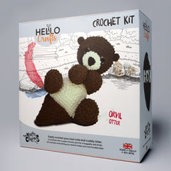 Knitty Critters - Main Collection - Orvil Otter | DIY Amigurumi Crochet Kit