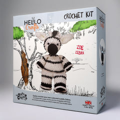 Knitty Critters - Main Collection - Zoe Zebra | DIY Amigurumi Crochet Kit