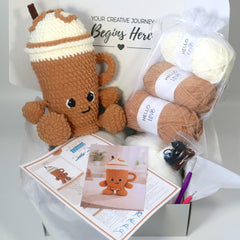 Hello Artisan Box - Latte - Crochet kit gift box