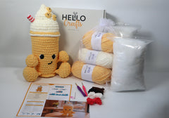 Hello Artisan Box - Banana Milkshake - Crochet kit gift box