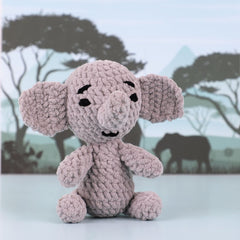 Knitty Critters - Hello Softies - Ethan The Elephant | DIY Amigurumi Crochet Kit