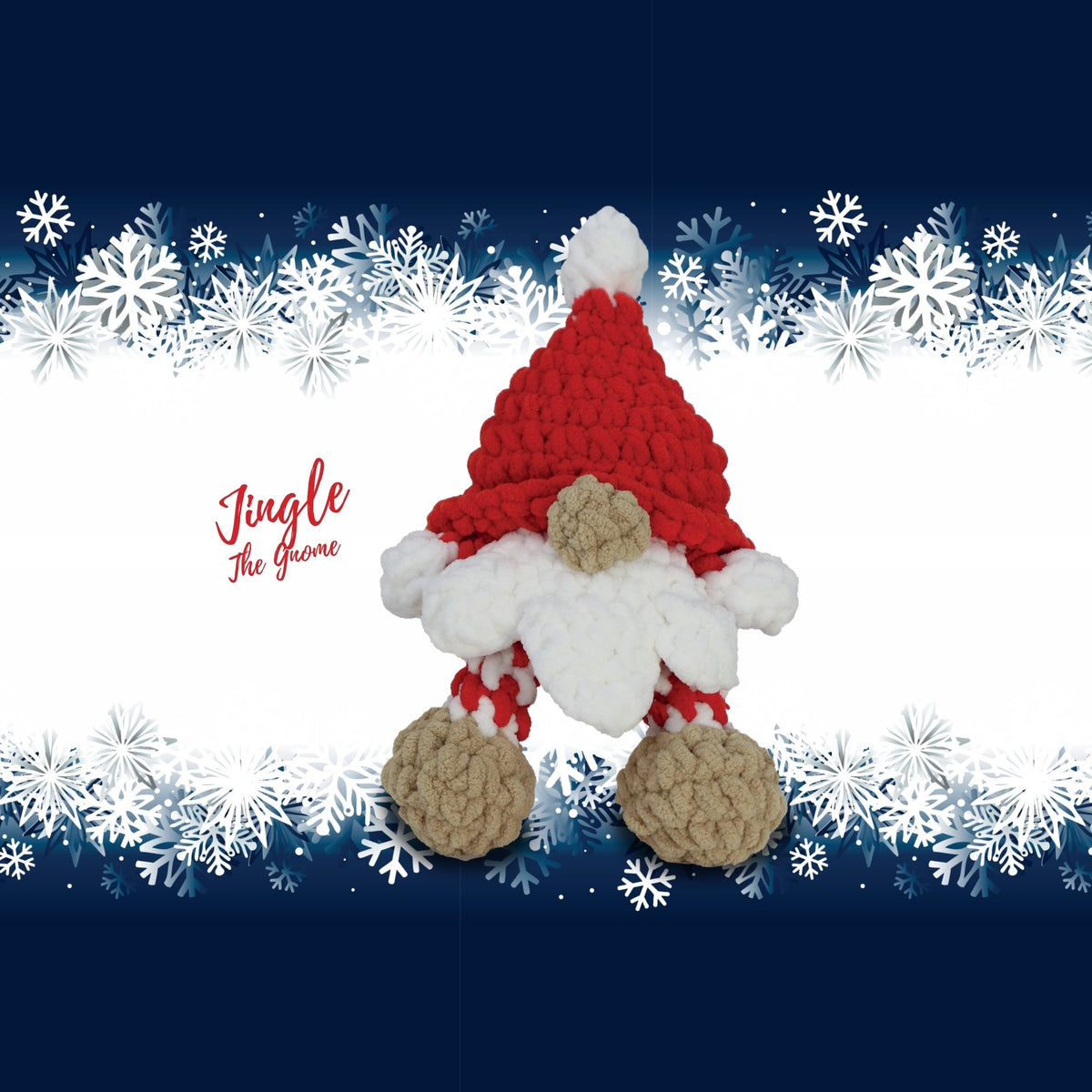 Knitty Critters - Jingle the Gnome | PDF Crochet Pattern Download