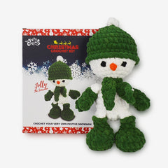 Knitty Critters - Baby Christmas - Jolly Snowman | DIY Amigurumi Crochet Kit