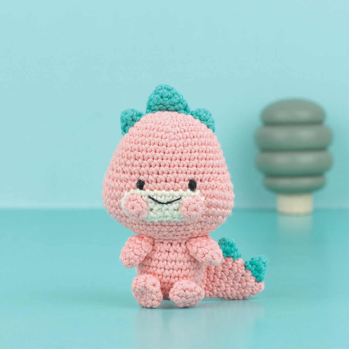 Knitty Critters - Adorables - Roberta The Dinosaur | DIY Amigurumi Crochet Kit