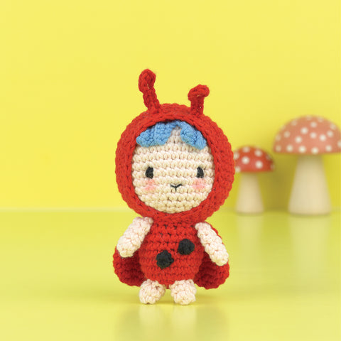 Knitty Critters - Adorables - Rosie Ladybird | DIY Amigurumi Crochet Kit