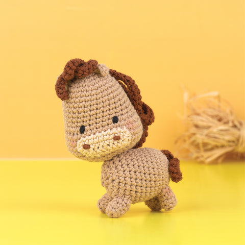 Knitty Critters - Adorables - Ginger The Pony | DIY Amigurumi Crochet Kit