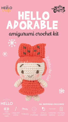 Knitty Critters - Adorables - Tabitha The Girl |DIY Amigurumi Crochet Kit