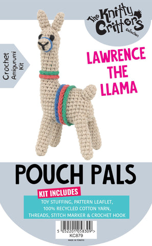 Knitty Critters - Pouch Pals II - Lawrence The Llama | DIY Amigurumi Crochet Kit