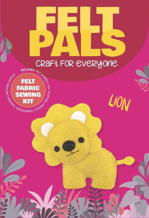 Felt Sewing Kit - Create Your Own Lion Felt Pal | Roaring Craft Fun for Kids & Beginners