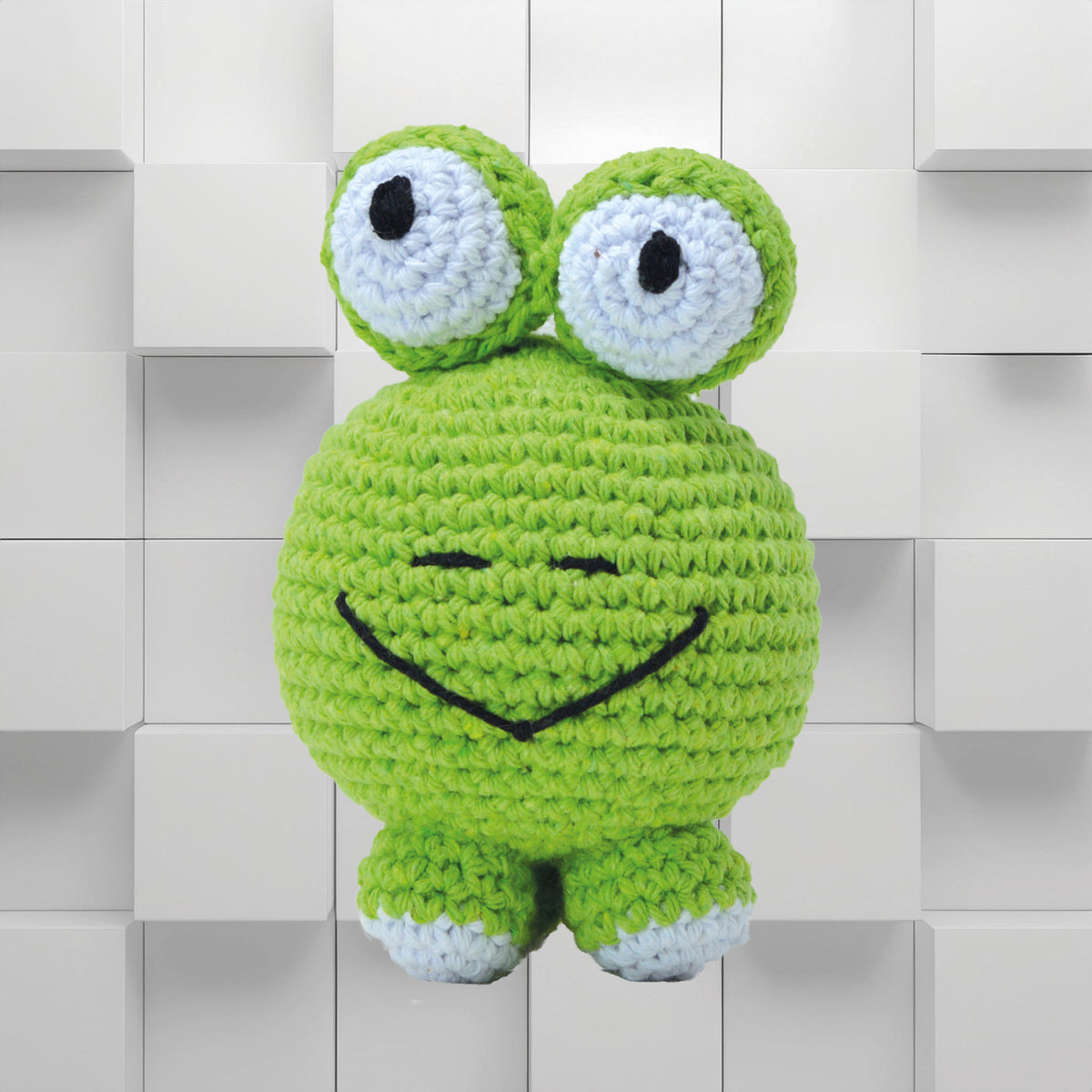 Knitty Critters - Cubies - Little Derek Frog | DIY Amigurumi Crochet Kit