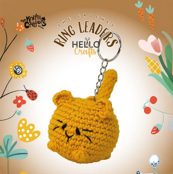 Knitty Critters – Body Shapes – Loaf Cat | DIY Amigurumi Crochet Keyring Kit