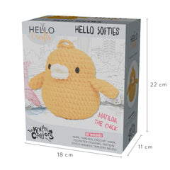 Knitty Critters - Hello Softies - Matilda The Chick | DIY Amigurumi Crochet Kit